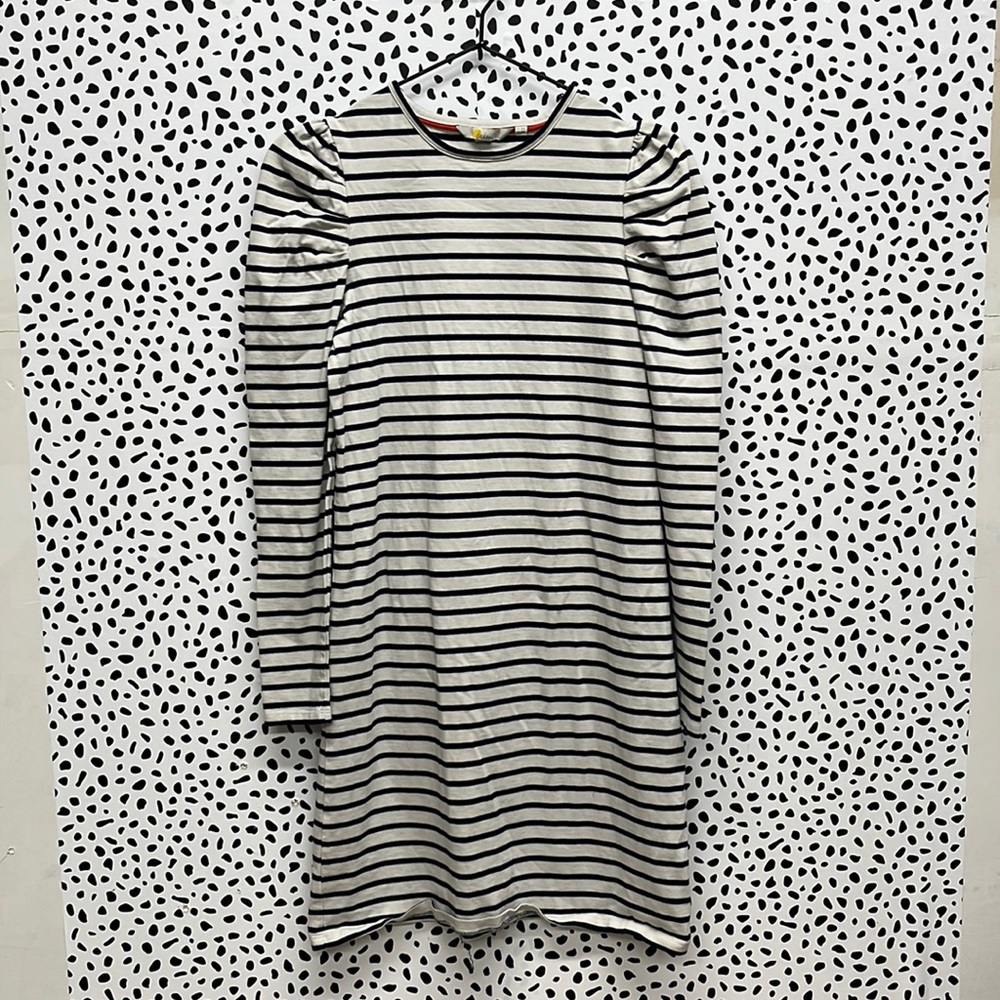 Boden Puff Sleeve Striped Dress